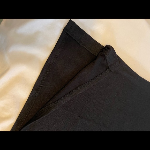 Black short sleeve cowl neck tunic. Slit side. NWT. very soft. St. John’s Bay - Picture 3 of 3